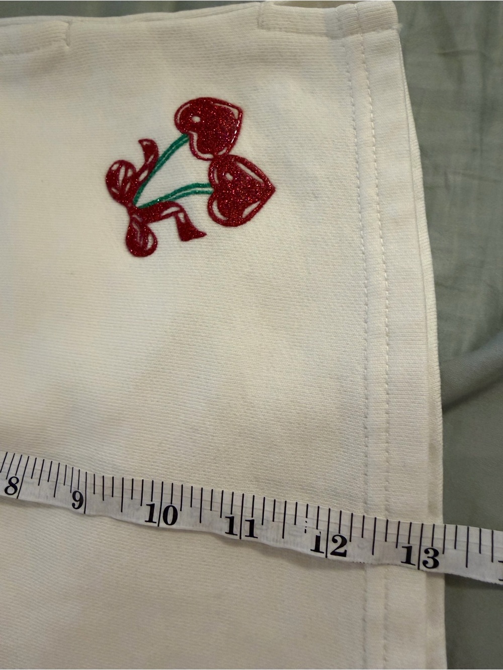 SOLD / Beach Riot Malik Pull-On Shorts in Ivory Red Cherry Bow, NWT, Large. $98 - Picture 12 of 16